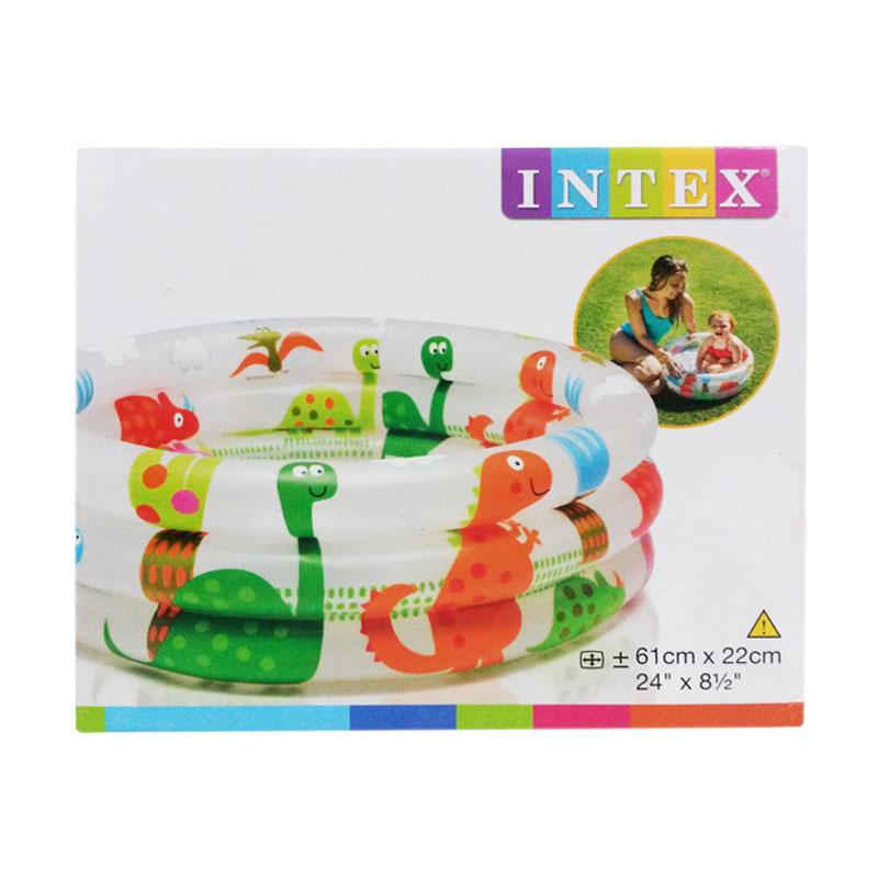 Intex 57106 Dinosaur 3 Ring Baby Pool 24" D x 8 " H