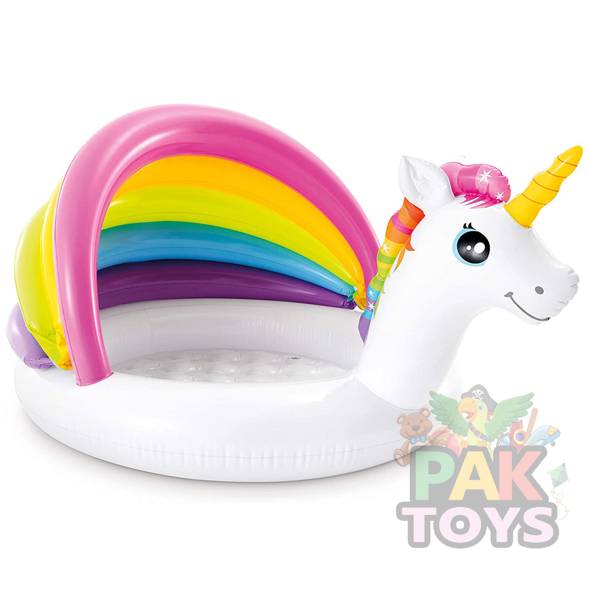 Intex 57113 Unicorn Baby Pool (39.37" x 106.3" x 96.46")