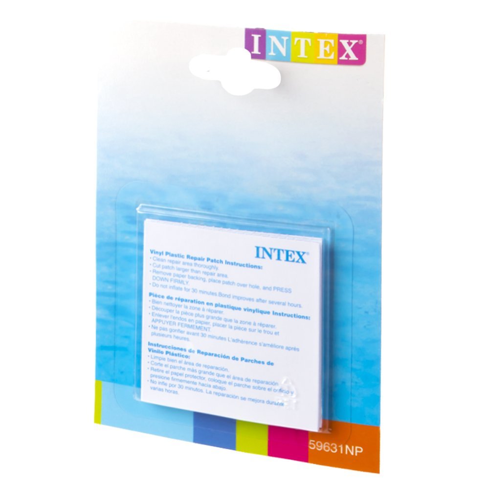 Intex 59631 Repair Patches 3"x3" Square Patch (6 Patches Pack)