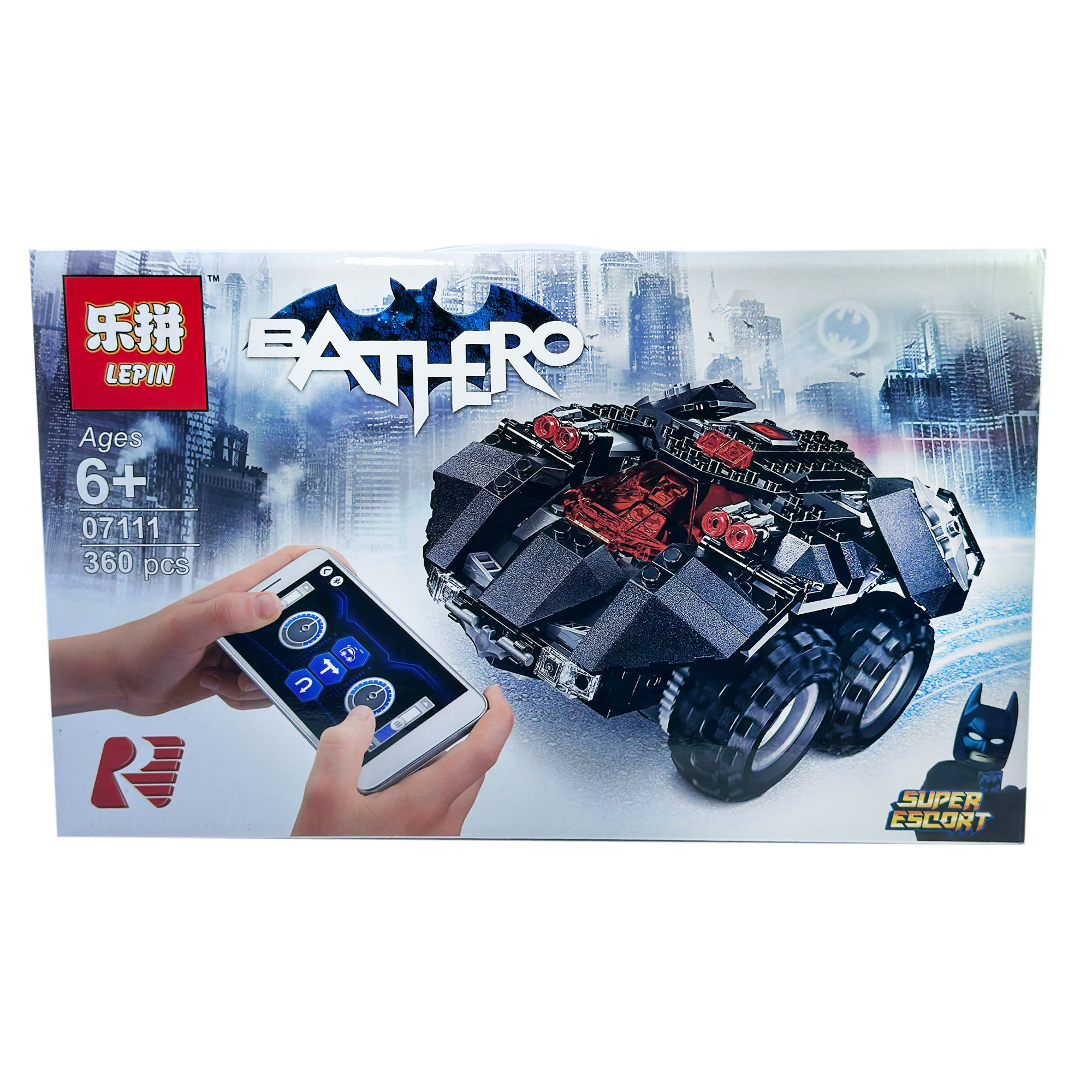 Lepin Batman Car Mobile Remote Control Lego Blocks Hero Toy Game